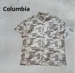 希少　90s Columbia RIVERLODGE 半袖シャツ　アニマル　L