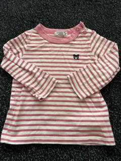 ミキハウス　ダブルビー　長袖Tシャツ　70〜80センチ【美品】