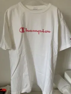 Champion T1011 刺繍ロゴ Tシャツ ホワイト L