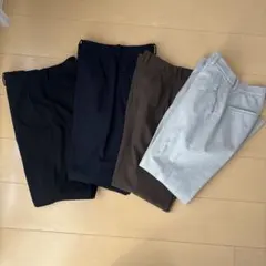 UNIQLO スマートアンクルパンツ4色セット S