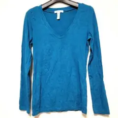 ambiance apparel 長袖Tシャツ【L 】青 レディース トップス