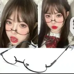 アニメガネ アニメ コスプレ メガネ だて めがね 自撮り
