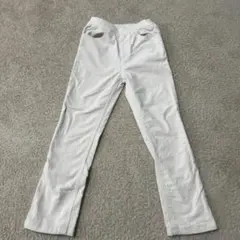 petit main ホワイト スリムフィットパンツ