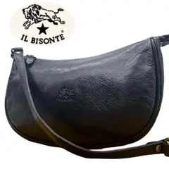 イルビゾンテ ショルダーバッグ　ハーフムーン 三日月　斜め掛け　極美品　レザー