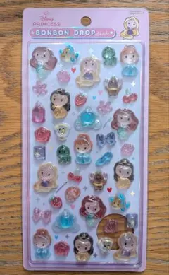 【新品未開封正規品】ボンボンドロップ シール　ディズニープリンセス