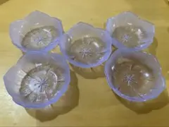 桔梗花びら形デザート椀5個セット