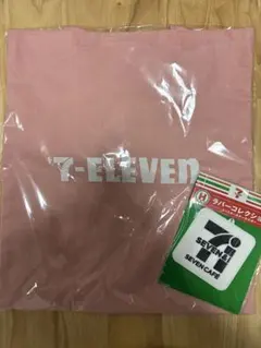 【未開封】セブンイレブン一番くじ　E賞トートバックピンク、H賞ラバーコレクション