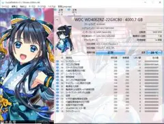 正常動作品 3.5インチ HDD 4TB 使用回数・時間 7回 14時間