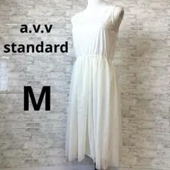 [a.v.v アヴェヴェ] ノースリーブ シフォン ワンピース M