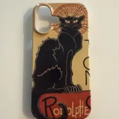 Apple iPhone16 ケース スタンラン Le Chat Noir 黒猫