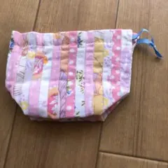 ハンドメイド　パッチワーク　巾着袋　裏地付き　未使用