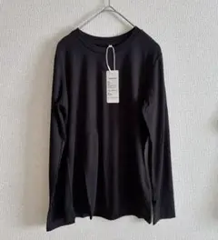 ⭐︎Amoretu 長袖 トップス クルーネックTシャツ ブラック S