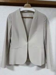 エニィスィス anysis ノーカラー ジャケット ベージュ セレモニー 入学式