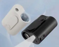 腰掛け扇風機 ウエストファン軽量 3000mAh 懐中電灯機能 5段階風量調節