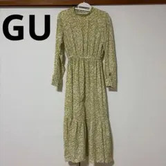 gu 花柄　ワンピース
