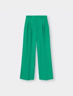 GU グリーン スラックスパンツ