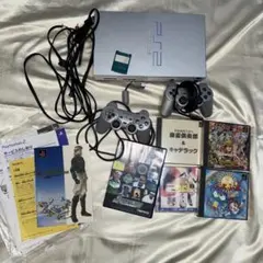 PS2 シルバー　本体　プレイステーション ジャンク　ソフト　まとめ売り