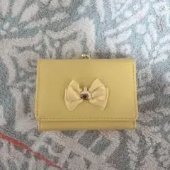 ちいかわ リボン付き三つ折り財布 イエロー　うさぎ　新品