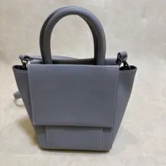 アダムエロペ　ブルーグレー ショルダーバッグ
