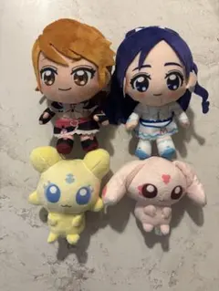 ふたりはプリキュア コロっとまんまる プリフェイスぬいぐるみ4種