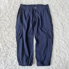 ルコックスポルティフ ナイロン7分丈カーゴパンツ ストレッチ ネイビー L