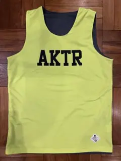 AKTR リバーシブル　タンクトップ XL 黄色　灰色