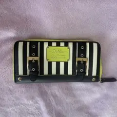 ストライプ柄財布 合成皮革