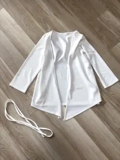 シードレス　ホワイト 2wayリブガウン ラッシュガード　Mサイズ