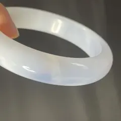 美品　一点物　ブルーアゲートバングル　瑪瑙