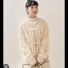 【325 様専用】FREAK'S STORE ニットカーディガン オフホワイト