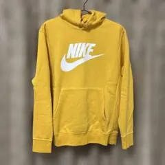 NIKE イエローフード付きパーカー Mサイズ