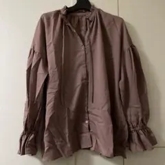 GUフリル袖 シャツ