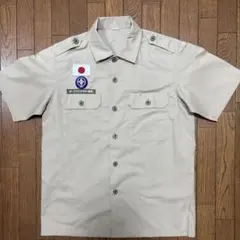 ボーイスカウト 日本連盟 半袖シャツ ベージュ