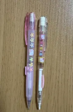 ハローキティ 平成レトロ⭐︎サイドノック式シャーペン2本SET⭐︎