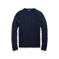 Polo Ralph Lauren メンズ　ケーブルニット コットン セーターM
