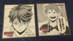 ハイキュー‼︎ 　ジャンプフェア　2017 　ミニ色紙 及川徹　日向翔陽