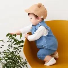 ベビー　デニムオーバーオール プティマイン