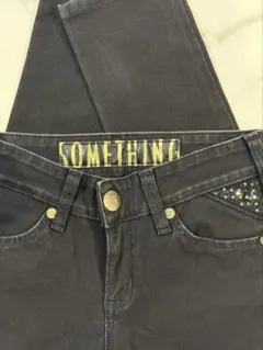 SOMETHING EDWIN サムシング デニム ブラック スキニー