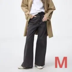 GU バギーフレアジーンズ ダークグレー Mのサムネイル