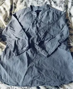 EASTBOY ギンガムチェック 七分袖シャツ