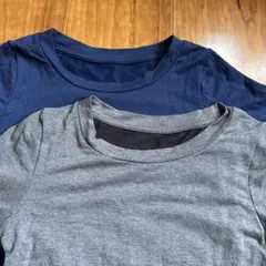 ユニクロ　ヒートテック　極暖　2枚セット　ネイビー　グレー