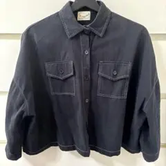 【良品】デニムジャケット　黒