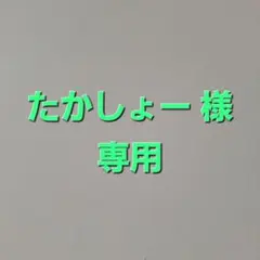 たかしょー 様専用　４