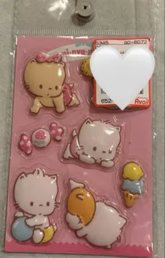 アベイル　サンリオキャラクターズ　ニャニィニュニェニョン　ぷくぷくステッカー⑬