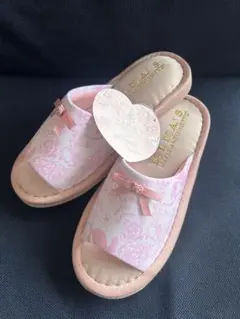 しまむら ニナス 青木美沙子 スリッパ NINA'S ルームシューズ ピンク