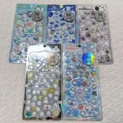 正規品　光る　ジュエルプチドロップシール　あわわちゃん　シマエナガ　水族館　猫