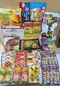 ①アミューズメント景品　お菓子まとめ売り　源氏パイ　うまい棒などのサムネイル