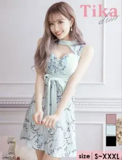 【新品】Tika レースミニドレス キャバドレス Sサイズ