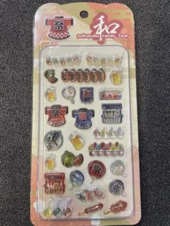 正規品　和柄　ぷくぷくキャンディーシール　ドロップシール
