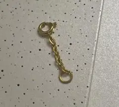 ゴールド色　チェーンアジャスター 丸カン付き